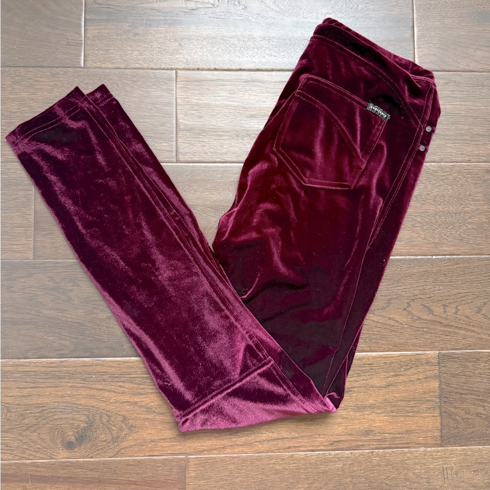 Sanctuary Anthropologie velvet leggings L EUC